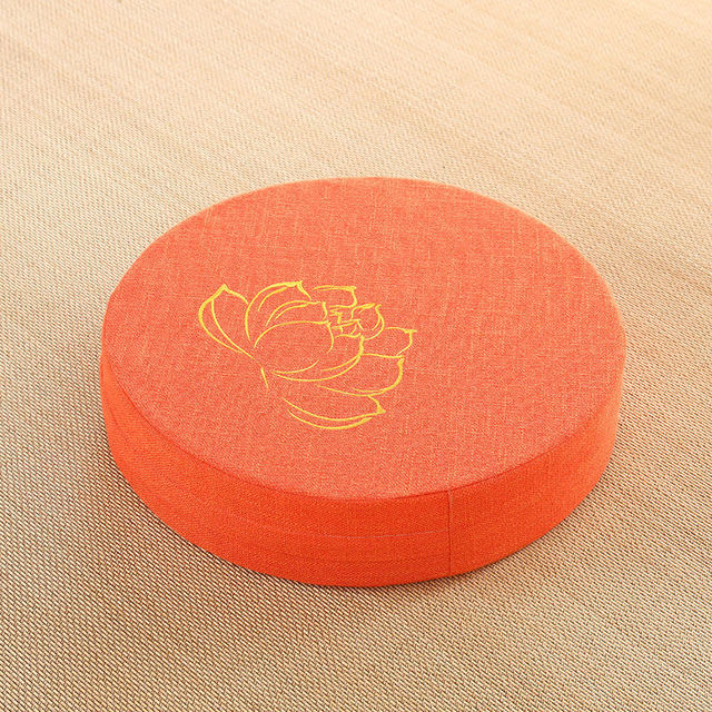 40cm diameter yoga cushion with removable, washable cover. Perfect for meditation and yoga with its comfortable, supportive design.