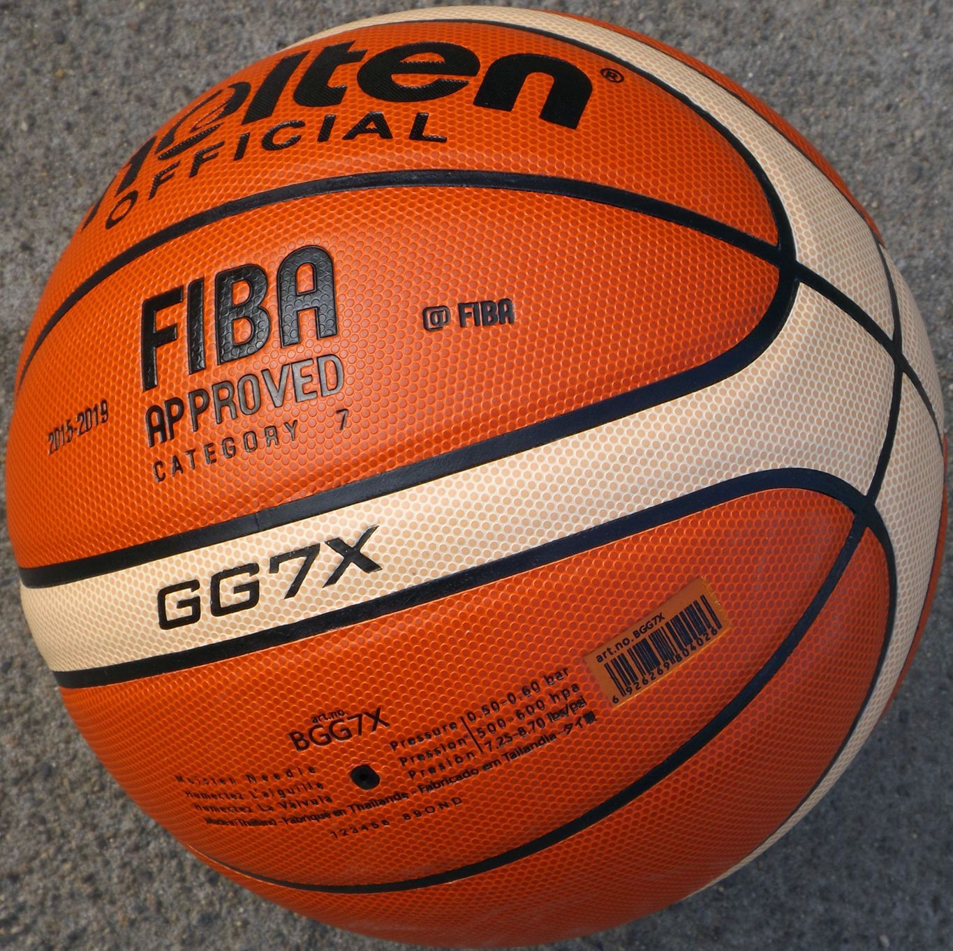 FIBA Approved PU Leather Basketball (Size 7). Indoor & Outdoor. Thickened Leather, Superior Grip, Durable Nylon. Cushion Control Design for Soft Touch & Bounce. Training & Games.